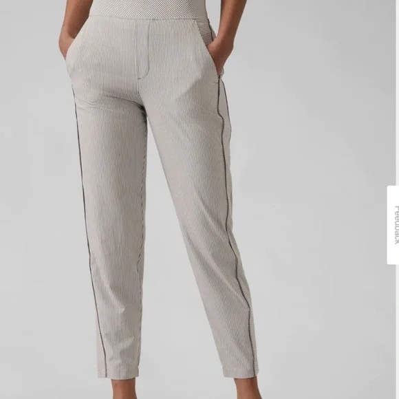 Athleta Brooklyn Textured Ankle Pant Size 6 - Picture 3 of 6